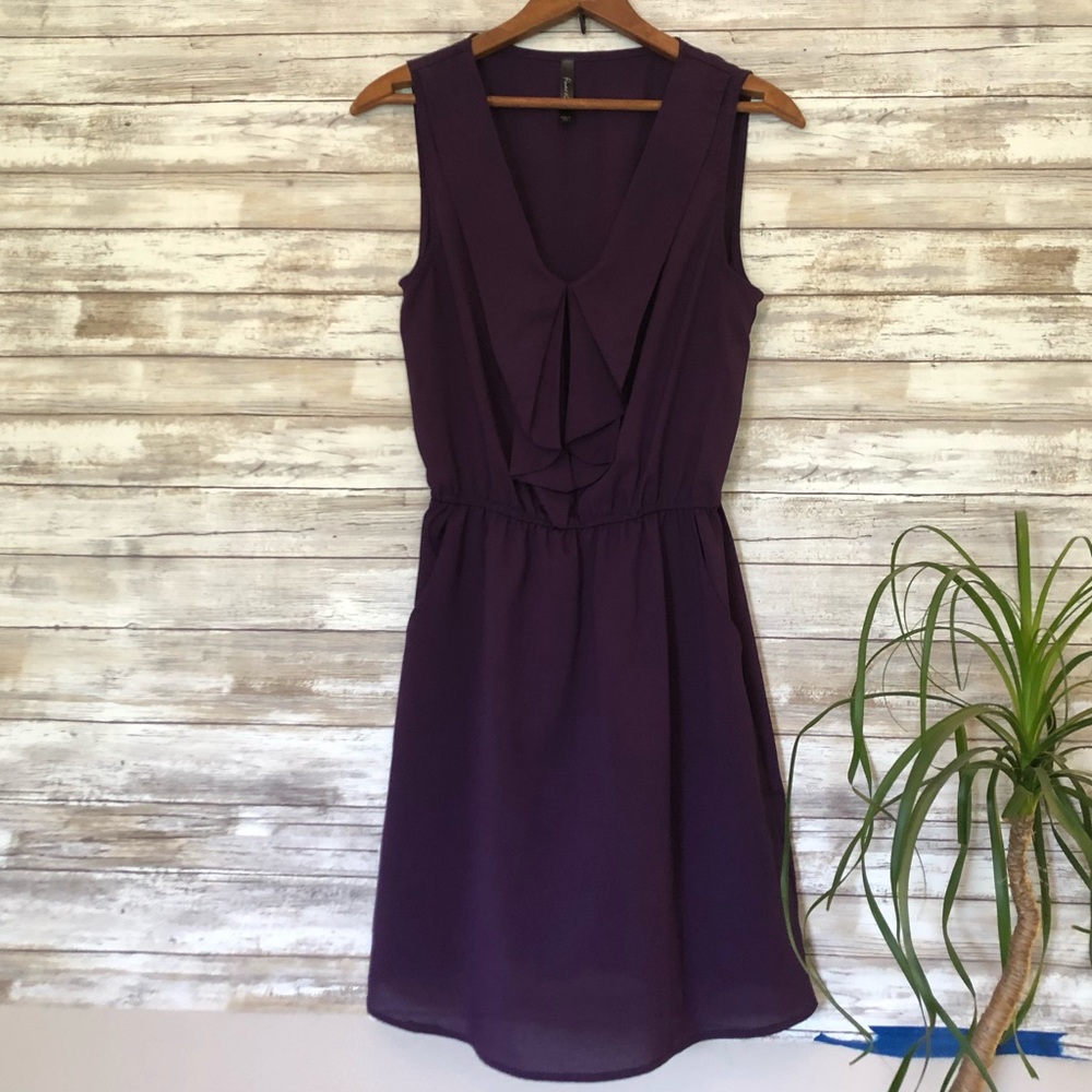 Plum Colored Lightweight Sleeveless Dress. Sz L